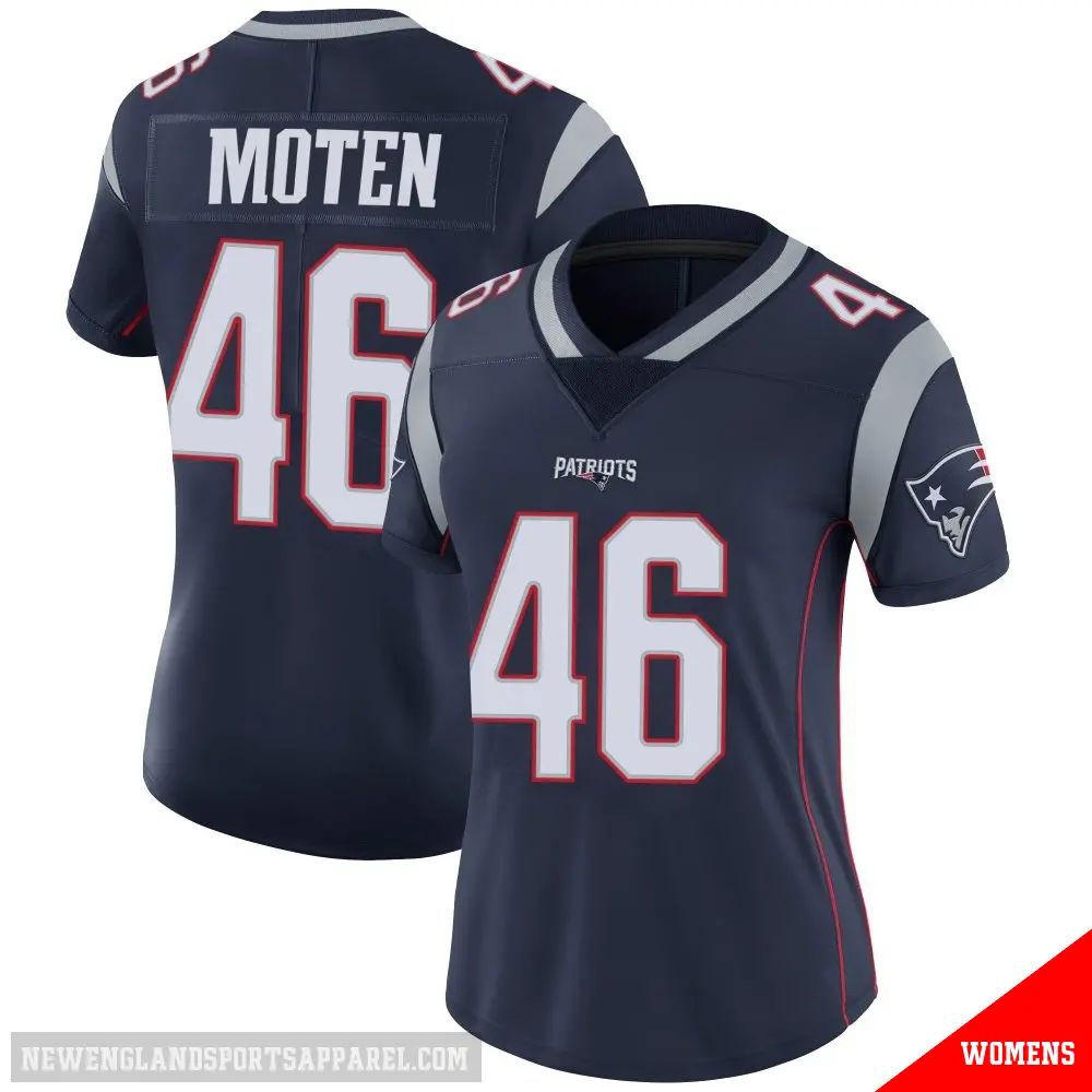 ＃46 Women's R.J. Moten Navy Limited New England Patriots Team Color Vapor Untouchable Jersey