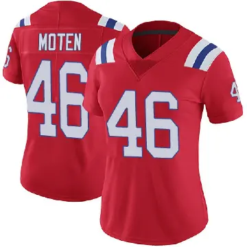 ＃46 Women's R.J. Moten Red Limited New England Patriots Vapor Untouchable Alternate Jersey