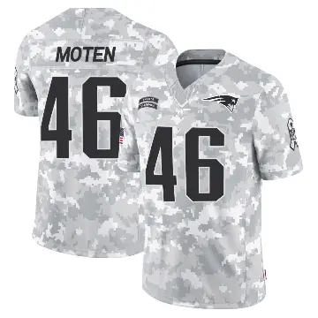 ＃46 Youth R.J. Moten Arctic Camo Limited New England Patriots 2024 Salute to Service Jersey