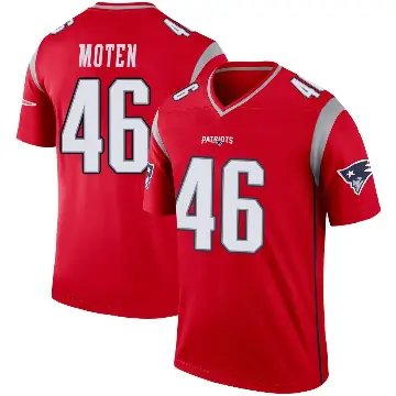 ＃46 Youth R.J. Moten Red Legend New England Patriots Inverted Jersey