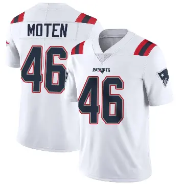 ＃46 Youth R.J. Moten White Limited New England Patriots Vapor Untouchable Jersey