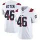 ＃46 Youth R.J. Moten White Limited New England Patriots Vapor Untouchable Jersey