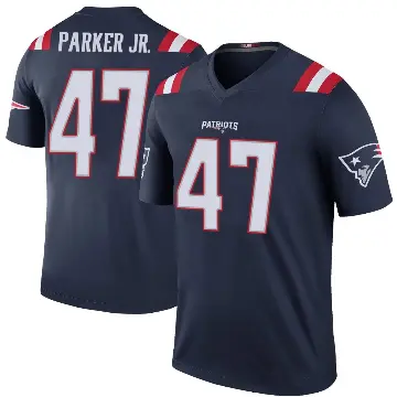 ＃47 Men's Andrew Parker Jr. Navy Legend New England Patriots Color Rush Jersey
