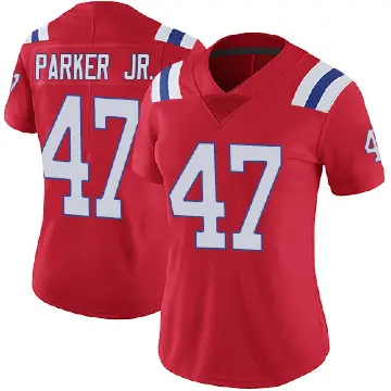 ＃47 Women's Andrew Parker Jr. Red Limited New England Patriots Vapor Untouchable Alternate Jersey