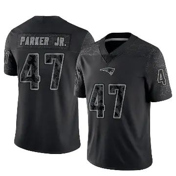 ＃47 Youth Andrew Parker Jr. Black Limited New England Patriots Reflective Jersey