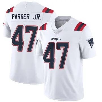 ＃47 Youth Andrew Parker Jr. White Limited New England Patriots Vapor Untouchable Jersey