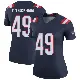 ＃49 Women's Cole Fotheringham Navy Legend New England Patriots Color Rush Jersey