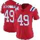 ＃49 Women's Cole Fotheringham Red Limited New England Patriots Vapor Untouchable Alternate Jersey