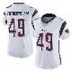 ＃49 Women's Cole Fotheringham White Limited New England Patriots Vapor Untouchable Jersey