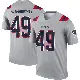 ＃49 Youth Cole Fotheringham Gray Legend New England Patriots Inverted Jersey