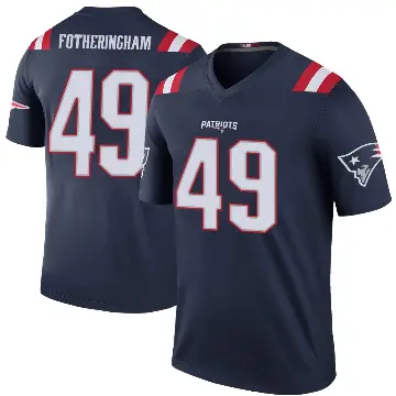 ＃49 Youth Cole Fotheringham Navy Legend New England Patriots Color Rush Jersey