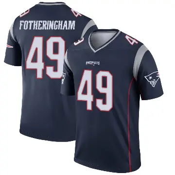 ＃49 Youth Cole Fotheringham Navy Legend New England Patriots Jersey