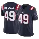 ＃49 Youth Cole Fotheringham Navy Limited New England Patriots Vapor F.U.S.E. Jersey