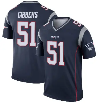 ＃51 Youth Jack Gibbens Navy Legend New England Patriots Jersey