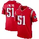＃51 Youth Jack Gibbens Red Legend New England Patriots Inverted Jersey
