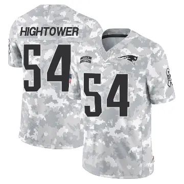 ＃54 Men's Dont'a Hightower Arctic Camo Limited New England Patriots 2024 Salute to Service Jersey