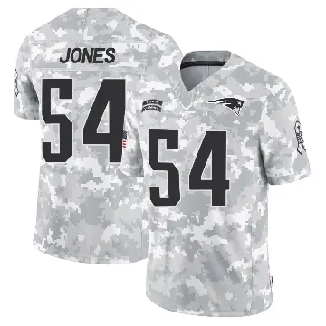 ＃54 Men's Truman Jones Arctic Camo Limited New England Patriots 2024 Salute to Service Jersey