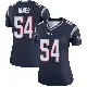 ＃54 Women's Truman Jones Navy Legend New England Patriots Jersey