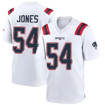 ＃54 Youth Truman Jones White Game New England Patriots Jersey