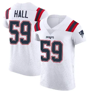 ＃59 Men's Terez Hall White Elite New England Patriots Vapor Untouchable Jersey