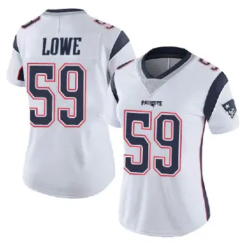 ＃59 Women's Vederian Lowe White Limited New England Patriots Vapor Untouchable Jersey