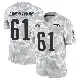＃61 Men's Alec Lindstrom Arctic Camo Limited New England Patriots 2024 Salute to Service Jersey