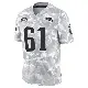＃61 Men's Alec Lindstrom Arctic Camo Limited New England Patriots 2024 Salute to Service Jersey