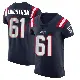 ＃61 Men's Alec Lindstrom Navy Elite New England Patriots Team Color Vapor Untouchable Jersey