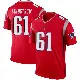 ＃61 Men's Alec Lindstrom Red Legend New England Patriots Inverted Jersey
