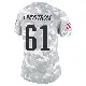＃61 Women's Alec Lindstrom Arctic Camo Limited New England Patriots 2024 Salute to Service Jersey