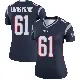 ＃61 Women's Alec Lindstrom Navy Legend New England Patriots Jersey