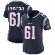 ＃61 Women's Alec Lindstrom Navy Limited New England Patriots Team Color Vapor Untouchable Jersey