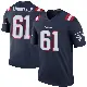 ＃61 Youth Alec Lindstrom Navy Legend New England Patriots Color Rush Jersey