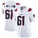 ＃61 Youth Alec Lindstrom White Limited New England Patriots Vapor Untouchable Jersey