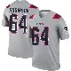 ＃64 Men's Layden Robinson Gray Legend New England Patriots Inverted Jersey