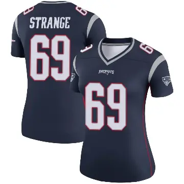 ＃69 Women's Cole Strange Navy Legend New England Patriots Jersey