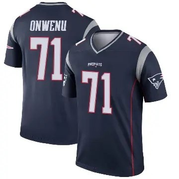 ＃71 Men's Mike Onwenu Navy Legend New England Patriots Jersey
