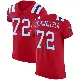 ＃72 Men's Wes Schweitzer Red Elite New England Patriots Vapor Untouchable Alternate Jersey