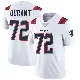 ＃72 Men's Yasir Durant White Limited New England Patriots Vapor Untouchable Jersey