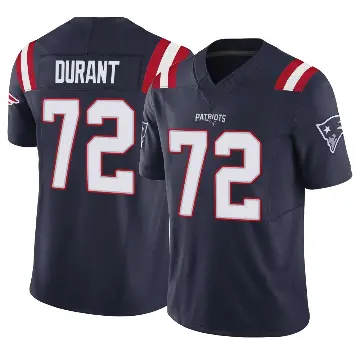 ＃72 Youth Yasir Durant Navy Limited New England Patriots Vapor F.U.S.E. Jersey