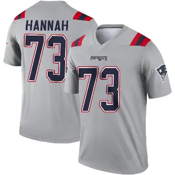 ＃73 Youth John Hannah Gray Legend New England Patriots Inverted Jersey