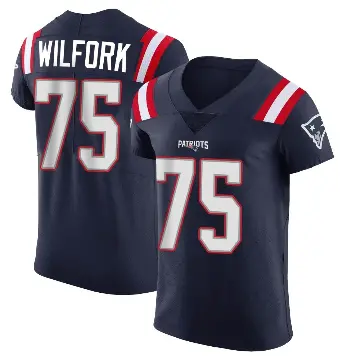 ＃75 Men's Vince Wilfork Navy Elite New England Patriots Team Color Vapor Untouchable Jersey