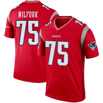 ＃75 Youth Vince Wilfork Red Legend New England Patriots Inverted Jersey