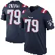 ＃79 Men's Yasir Durant Navy Legend New England Patriots Color Rush Jersey