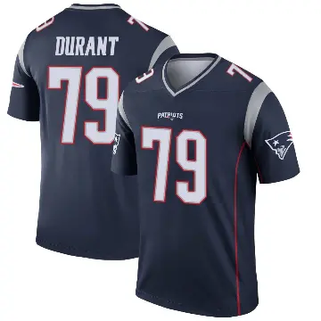 ＃79 Men's Yasir Durant Navy Legend New England Patriots Jersey