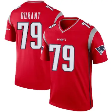 ＃79 Men's Yasir Durant Red Legend New England Patriots Inverted Jersey