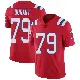 ＃79 Men's Yasir Durant Red Limited New England Patriots Vapor Untouchable Alternate Jersey