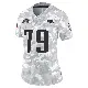 ＃79 Women's Yasir Durant Arctic Camo Limited New England Patriots 2024 Salute to Service Jersey