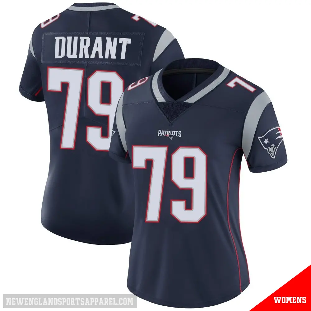 ＃79 Women's Yasir Durant Navy Limited New England Patriots Team Color Vapor Untouchable Jersey