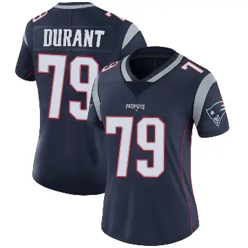 ＃79 Women's Yasir Durant Navy Limited New England Patriots Team Color Vapor Untouchable Jersey